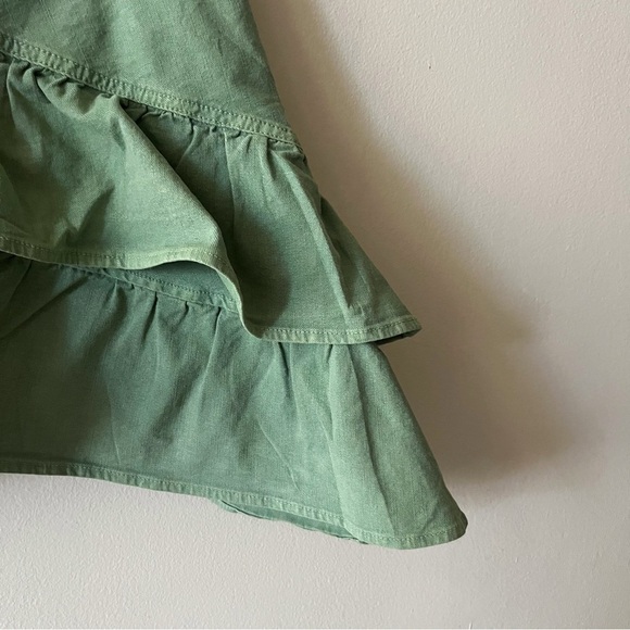 Mother The Ruffle Mini Skirt in Loden Frost Women's 32 - Picture 9 of 13